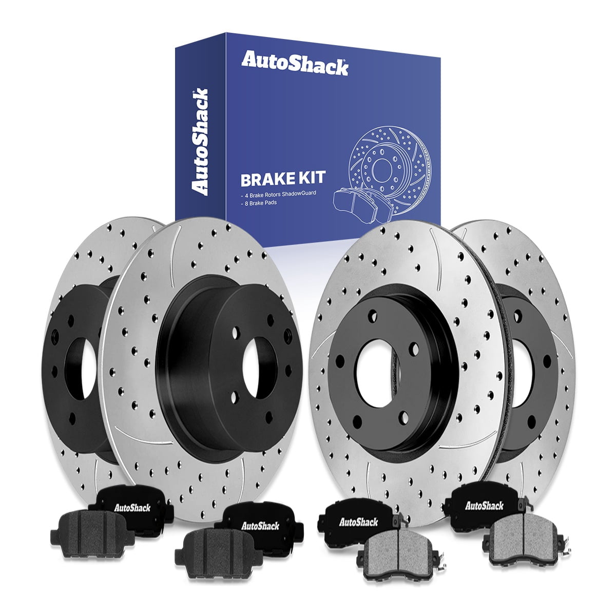 AutoShack Front & Rear Brake Rotors & Ceramic Pads for Nissan, Altima ...