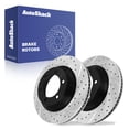 thumbnail image 1 of AutoShack Front Brake Rotors for Toyota & Lexus, 4Runner 2010-2024 GX460 2010-2023, AWD 4WD RWD L4 2.7L V6 4.0L V8 4.6L - E-Coated Drilled & Slotted - ShadowGuard - 13.3" (337.9 mm), 6-Lug, 1 of 5
