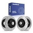 thumbnail image 1 of AutoShack Front & Rear Brake Rotors for Scion, xB 2008-2015, FWD L4 2.4L - E-Coated Drilled & Slotted - ShadowGuard, 1 of 5