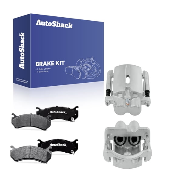 AutoShack Rear Brake Calipers & Ceramic Brake Pads for Chevrolet & GMC, Silverado 1500 1999-2006 Silverado 2500 HD 2001-2010 Sierra 1500 1999-2006, 4WD RWD AWD V6 4.3L V8 4.8L 5.3L 6.0L 6.6L 8.1L