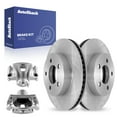 thumbnail image 1 of AutoShack Front Brake Rotors Calipers | Replacement for 2002-2007 Jeep Liberty 2.4L 2.8L 3.7L V6 4WD RWD | 4-PC Brake Kit, 1 of 6