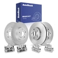 thumbnail image 1 of AutoShack Front Vented & Rear Solid Brake Rotors + Calipers 8-PC Brake Kit Replacement for 2008-2012 Honda Accord, 1 of 5