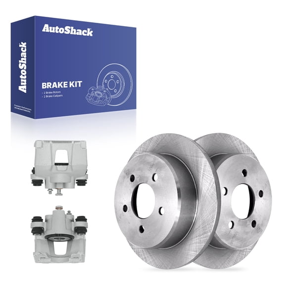 AutoShack Rear Brake Rotors & Calipers for Ford & Mercury, Explorer 2001 Mountaineer 2001, 4WD AWD RWD V6 4.0L V8 5.0L - 11.22" (285 mm), 5-Lug