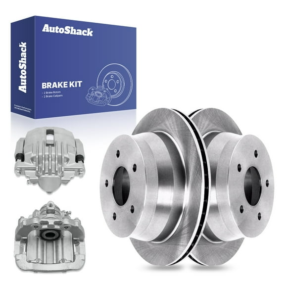 AutoShack 11.61" (295 mm) Rear Vented Brake Rotors + Calipers | Replacement for 1998-2005 GMC Jimmy 1998-2004 GMC Sonoma 1998-2005 Chevrolet Blazer 1998-2004 Chevrolet S10 | 4-PC Brake Kit