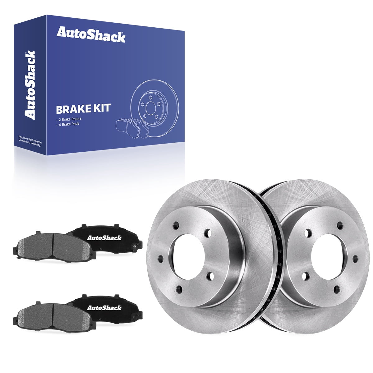 AutoShack Front Brake Rotors & Ceramic Pads for Ford, F-150 1997-2004 F-150 Heritage 2004, 4WD RWD V6 4.2L V8 4.6L 5.4L - 12.13" (308 mm), 5-Lug