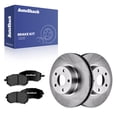 thumbnail image 1 of AutoShack Front Vented Brake Rotors + Premium Ceramic Pads 6-PC Brake Kit Replacement for 2002-2010 Subaru Impreza 2003-2005 Subaru Legacy 2005-2006 Saab 9-2X 10.89" (276.6 mm), 1 of 5