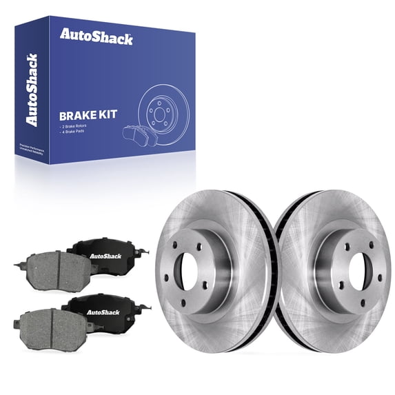 AutoShack Front Brake Rotors & Ceramic Pads for Nissan, Altima 2005 Maxima 2004-2005 Murano 2003-2004, FWD AWD V6 3.5L - 12.59" (319.7 mm), 5-Lug