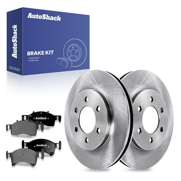 AutoShack 12.99" (330 mm) Front Vented Brake Rotors + Premium Ceramic Brake Pads | Replacement for 2003-2006 Ford Expedition 2003-2006 Lincoln Navigator | 6-PC Brake Kit