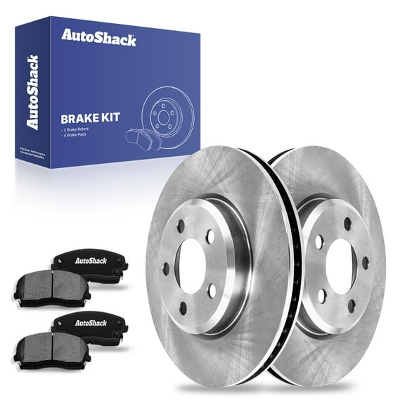 AutoShack Front Vented Brake Rotors + Ceramic Pads 6-PC Brake Kit Replacement for 2006-2023 Dodge Charger 2005-2023 Chrysler 300 2009-2022 Dodge Challenger 12.6" (320 mm)