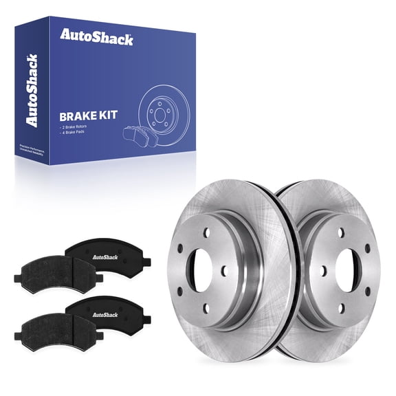 AutoShack Front Brake Rotors & Premium Pads for Ram, Dodge & Chrysler, 1500 2011-2018 Ram 1500 2006-2010 Aspen 2007-2009, 4WD RWD V6 3.0L 3.6L 3.7L V8 4.7L 5.7L - 13.22" (335.9 mm), 5-Lug