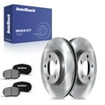 thumbnail image 1 of AutoShack 11.65" (296 mm) Front Vented Brake Rotors + Ceramic Brake Pads | Replacement for 2007-2009 Ford Edge 2007-2009 Lincoln MKX | 6-PC Brake Kit, 1 of 5