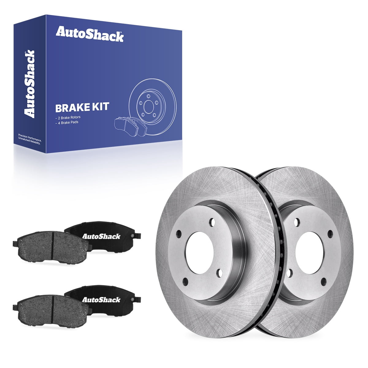 AutoShack Front Brake Rotors & Ceramic Pads for Nissan, Versa 2007-2012 Sentra 2011-2012 Cube 2011-2014, FWD L4 1.8L 2.0L - 11.02" (279.8 mm), 4-Lug