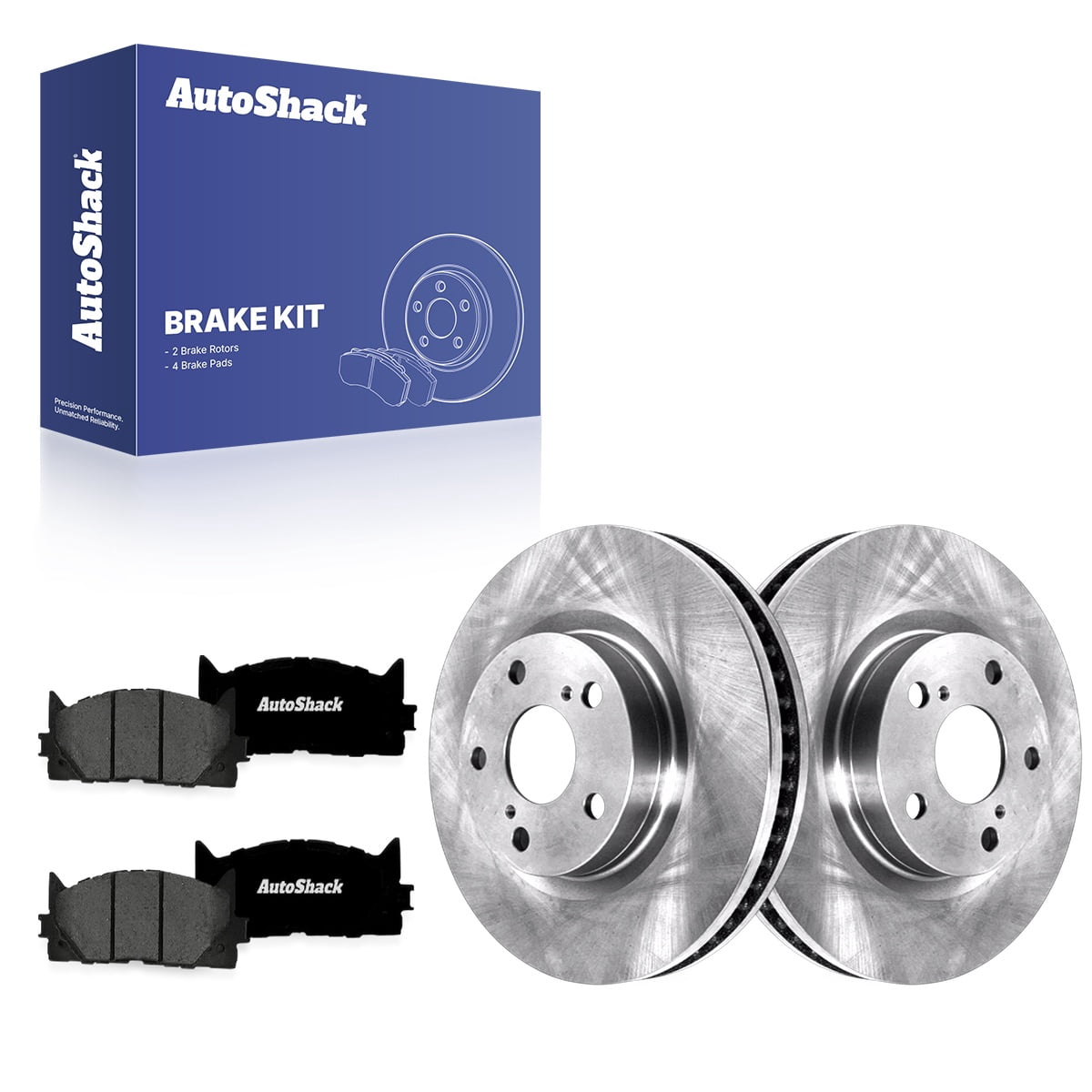 AutoShack Front Brake Rotors & Premium Pads for Toyota & Lexus, Camry 2007-2017 ES350 2007-2018 Avalon 2008-2018 ES300h 2013-2018, FWD L4 2.4L 2.5L V6 3.5L - 11.65" (296 mm), 5-Lug