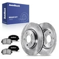 thumbnail image 1 of AutoShack 11.65" (295.8 mm) Front Vented Brake Rotors + Ceramic Brake Pads | Replacement for 2008-2013 Nissan Rogue 2014-2015 Nissan Rogue Select | 6-PC Brake Kit, 1 of 5