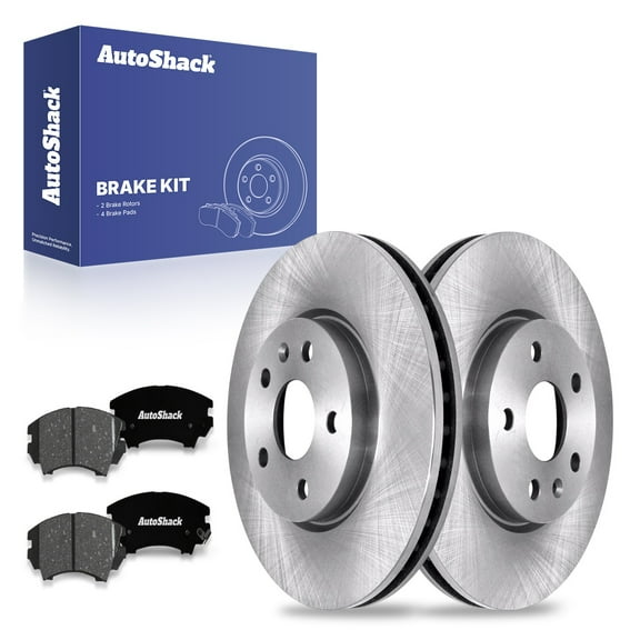 AutoShack 12.64" (321 mm) Front Vented Brake Rotors + Ceramic Brake Pads | Replacement for 2010-2015 Chevrolet Camaro 2017 GMC Terrain 2016 Buick LaCrosse | 6-PC Brake Kit