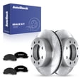 thumbnail image 1 of AutoShack Front Vented Brake Rotors + Premium Ceramic Pads 6-PC Brake Kit Replacement for 2011-2018 Ram 2500 2011-2018 Ram 3500 14.17" (360 mm), 1 of 4