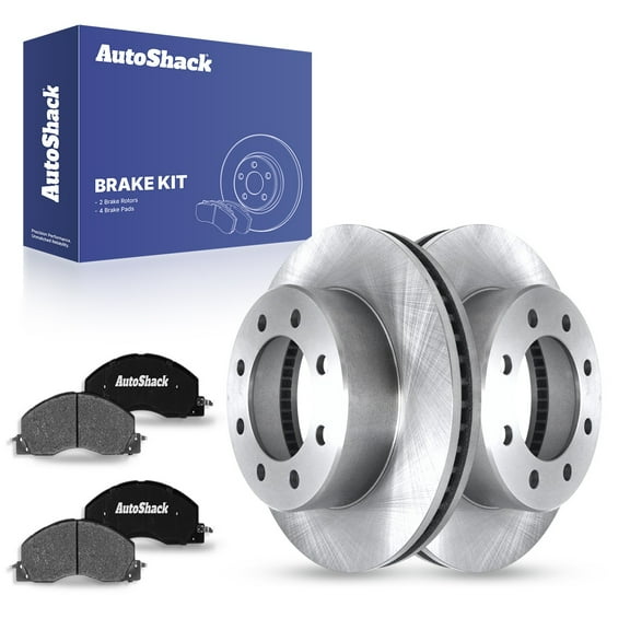 AutoShack Front Brake Rotors & Ceramic Pads for Ram & Dodge, 2500 2011-2018 3500 2011-2018 1500 2012 Ram 2500 2009-2010, 4WD RWD L6 5.9L 6.7L V6 3.7L V8 4.7L 5.7L 6.4L - 14.17" (360 mm), 8-Lug