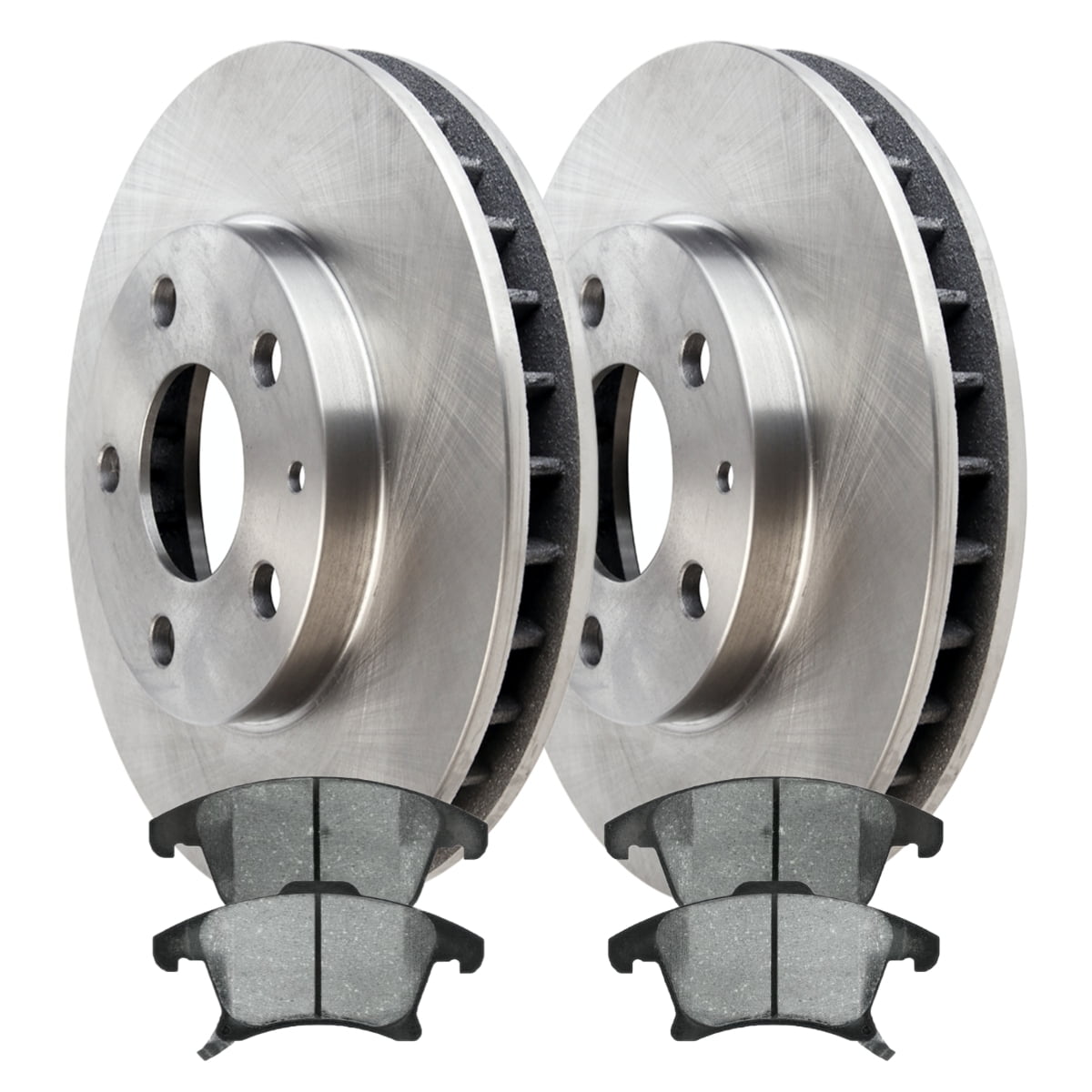 Front & Rear Rotors + Brake Pads For 2011 - 2014 Ford Edge Lincoln MKX