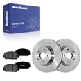 thumbnail image 1 of AutoShack Front Vented Brake Rotors + Premium Ceramic Pads 6-PC Brake Kit Replacement for 2017-2025 Honda CR-V 2023-2025 Honda HR-V 12.28" (312 mm), 1 of 5