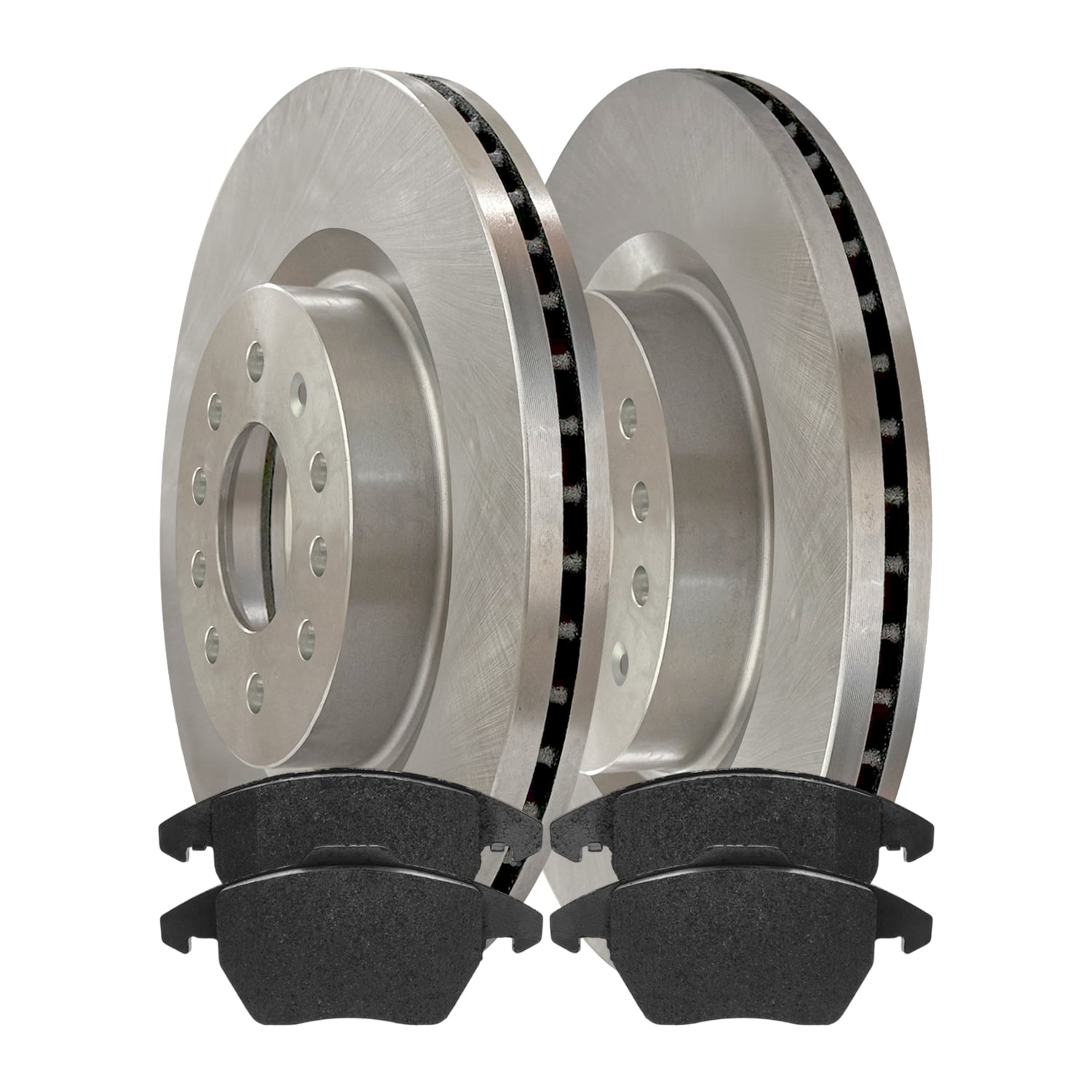 AutoShack Brake Rotors with Brake Pads Front Brake Rotor & Pad ...