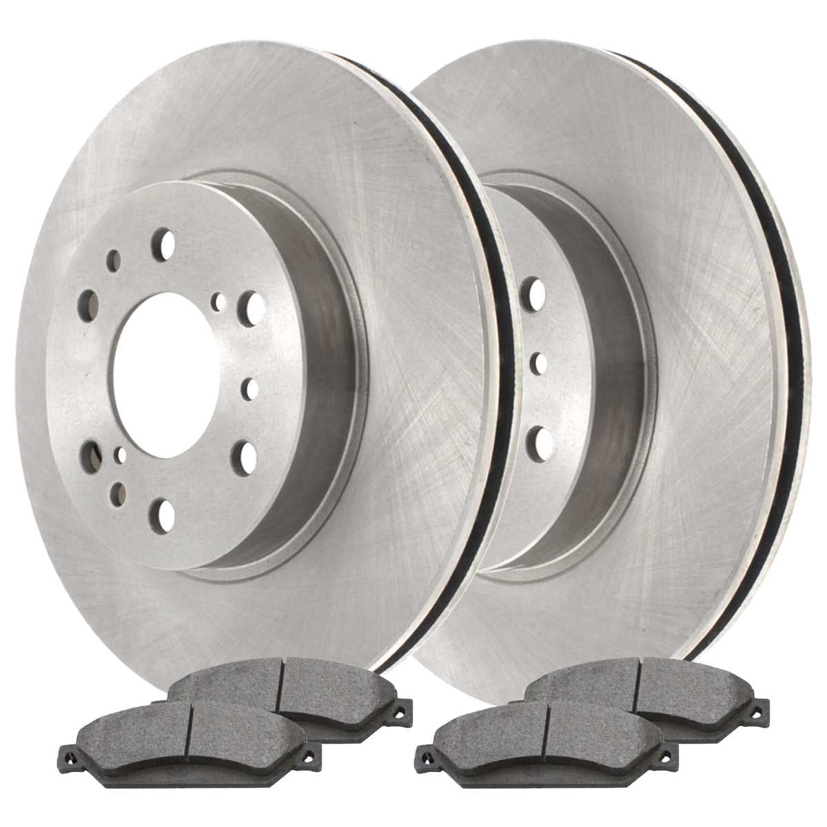 AutoShack Brake Rotors with Brake Pads Front Brake Rotor & Pad ...