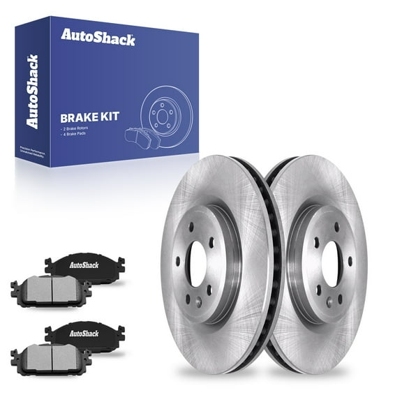AutoShack 12.8" (325 mm) Front Vented Brake Rotors + Ceramic Brake Pads | Replacement for 2011-2019 Ford Explorer 2010-2019 Ford Taurus 2009-2012 Lincoln MKS 2010-2019 Lincoln MKT | 6-PC Brake Kit
