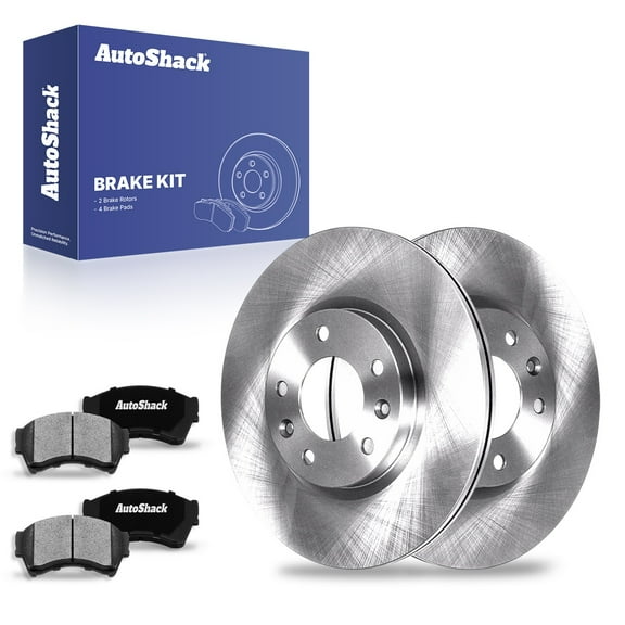 AutoShack 11.77" (299 mm) Front Vented Brake Rotors + Ceramic Brake Pads | Replacement for 2006-2012 Ford Fusion 2007-2012 Lincoln MKZ 2006-2011 Mercury Milan 2006 Lincoln Zephyr | 6-PC Brake Kit