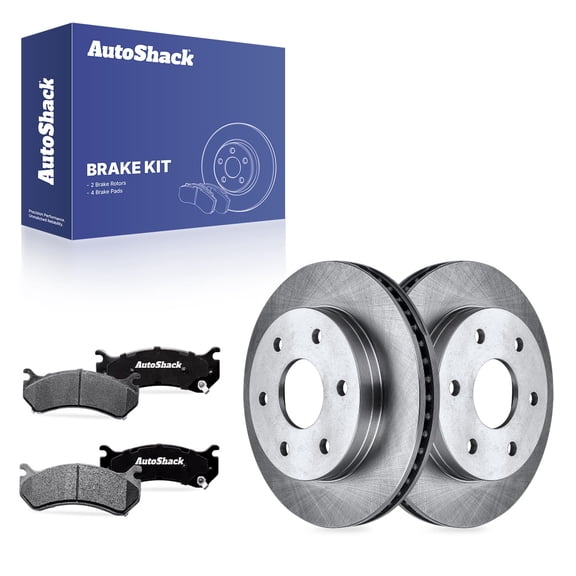 AutoShack Front Brake Rotors & Ceramic Pads for Chevrolet & GMC, Silverado 1500 1999-2006 Sierra 1500 1999-2006 Tahoe 2000-2006, 4WD RWD AWD V6 4.3L V8 4.8L 5.3L 6.0L - 11.99" (304.6 mm), 6-Lug
