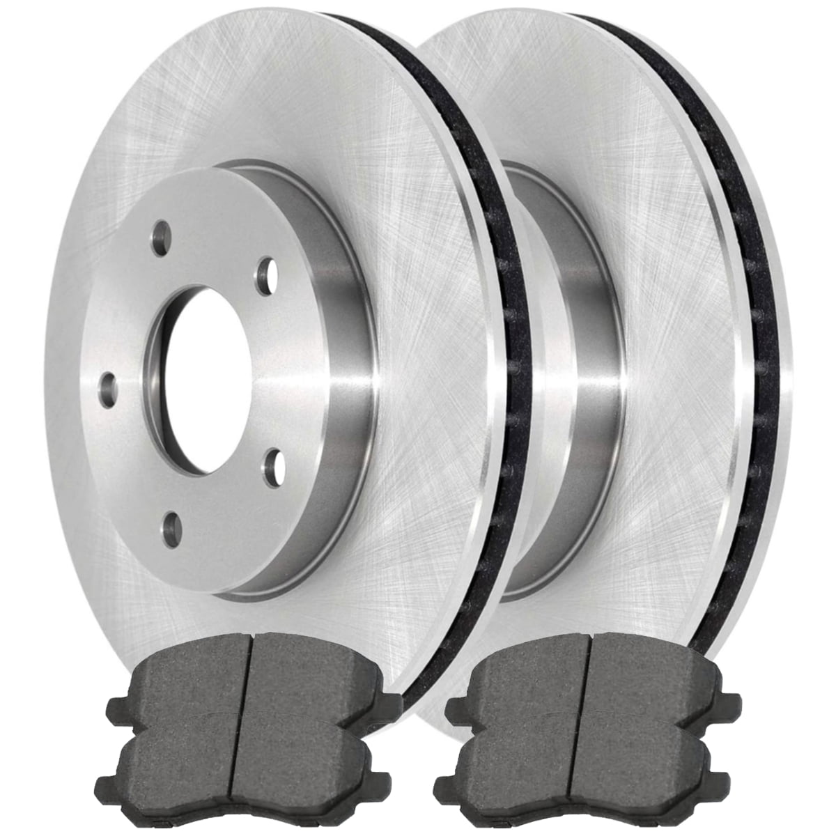 AutoShack Brake Rotors with Brake Pads Front Brake Rotor & Pad ...