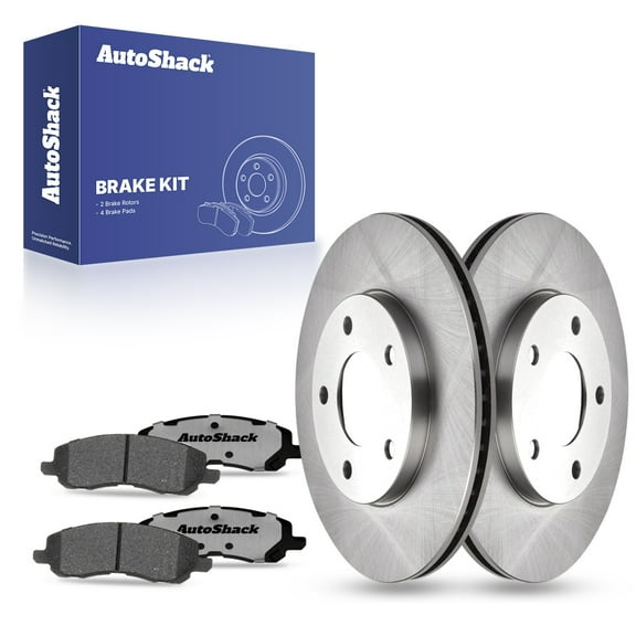 AutoShack Front Brake Rotors Ceramic Brake Pads | Replacement for Chrysler Sebring Mitsubishi Outlander Lancer 2001-2005 Eclipse 2001-2012 Galant 2001-2005 Dodge Stratus AWD FWD | 6-PC Brake Kit