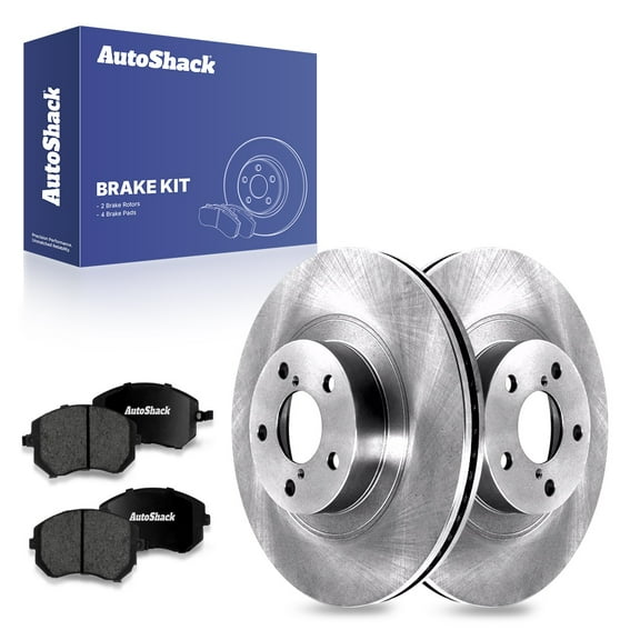 AutoShack 11.56" (293.5 mm) Front Vented Brake Rotors + Premium Ceramic Brake Pads | Replacement for 2005-2012 Subaru Outback 2009-2010 Subaru Forester | 6-PC Brake Kit