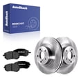thumbnail image 1 of AutoShack Front Vented Brake Rotors + Premium Ceramic Pads 6-PC Brake Kit Replacement for 2005-2012 Subaru Outback 2009-2010 Subaru Forester 11.55" (293.4 mm), 1 of 5