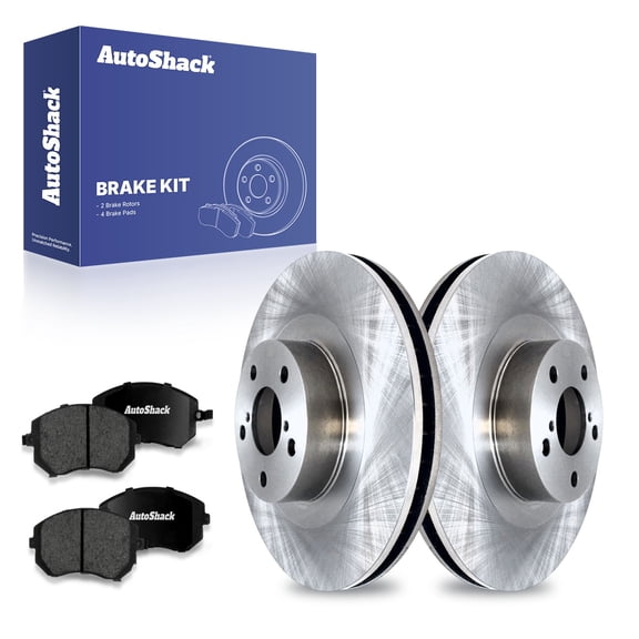 AutoShack 11.56" (293.6 mm) Front Vented Brake Rotors + Premium Ceramic Brake Pads | Replacement for 2003-2008 Subaru Forester 2001-2005 Subaru Legacy 2005-2006 Saab 9-2X | 6-PC Brake Kit