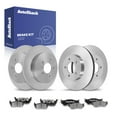 thumbnail image 1 of AutoShack Front Vented & Rear Solid Brake Rotors + Ceramic Pads 12-PC Brake Kit Replacement for 1999-2003 Ford F-150 2004 Ford F-150 Heritage, 1 of 5