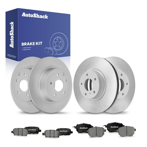 AutoShack Front & Rear Brake Rotors Ceramic Brake Pads | Replacement For 2005-2008 Nissan Maxima 2006 Altima 3.5L V6 FWD | 12-PC Brake Kit