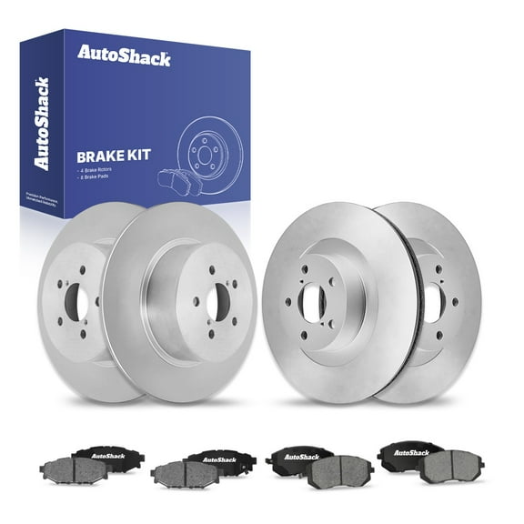 AutoShack Front & Rear Brake Rotors Ceramic Brake Pads | Replacement For 2005-2009 Subaru Outback 2006-2009 Legacy 2.5L 3.0L AWD | 12-PC Brake Kit