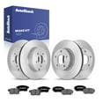 thumbnail image 1 of AutoShack Front Vented & Rear Vented Brake Rotors + Ceramic Pads 12-PC Brake Kit Replacement for 2007-2009 Ford Edge 2007-2009 Lincoln MKX, 1 of 4