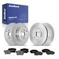 thumbnail image 1 of AutoShack Front Vented & Rear Solid Brake Rotors + Ceramic Pads 12-PC Brake Kit Replacement for 2007-2011 Honda CR-V 2010-2012 Acura RDX, 1 of 4