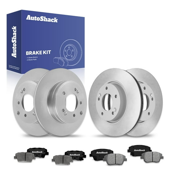 AutoShack Front & Rear Brake Rotors & Ceramic Pads for Hyundai & Kia, Sonata 2011-2015 Optima 2011-2016, FWD L4 2.0L 2.4L