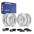 thumbnail image 1 of AutoShack Front Vented & Rear Vented Brake Rotors + Ceramic Pads 12-PC Brake Kit Replacement for 2006-2014 Dodge Charger 2005-2014 Chrysler 300 2009-2014 Dodge Challenger, 1 of 5