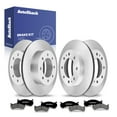 thumbnail image 1 of AutoShack Front Vented & Rear Vented Brake Rotors + Premium Ceramic Pads 12-PC Brake Kit Replacement for 2001-2010 Chevrolet Silverado 2500 HD 2001-2010 GMC Sierra 2500 HD 2004-2006 GMC Sierra 3500, 1 of 5