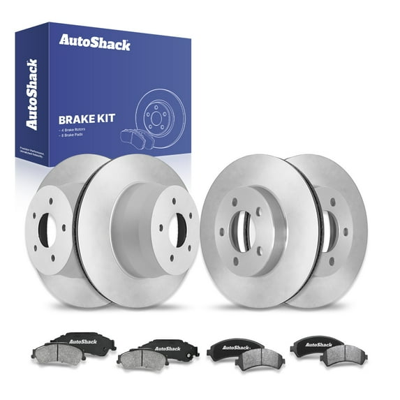 AutoShack Front Vented & Rear Vented Brake Rotors + Ceramic Pads 12-PC Brake Kit Replacement for 1998-2005 GMC Jimmy 1998-2004 GMC Sonoma 1998-2005 Chevrolet Blazer 1998-2004 Chevrolet S10