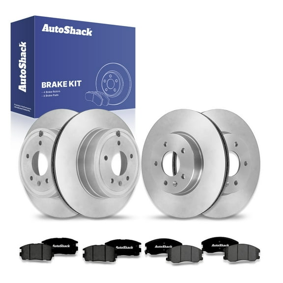 AutoShack Front & Rear Brake Rotors & Premium Pads for Chevrolet, Saturn & Pontiac, Equinox 2007-2009 Captiva Sport 2012-2015 Vue 2008-2010 Torrent 2007-2009, FWD AWD L4 2.4L V6 3.0L 3.4L 3.5L 3.6L