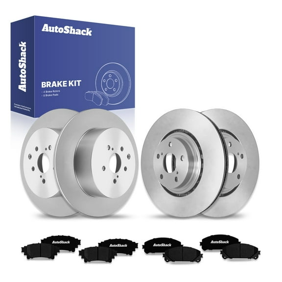 AutoShack Front & Rear Brake Rotors & Ceramic Pads for Toyota & Lexus, Highlander 2014-2019 Sienna 2011-2020 RX350 2010-2015 RX450h 2010-2015, AWD FWD L4 2.7L V6 3.5L