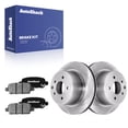 thumbnail image 1 of AutoShack Rear Vented Brake Rotors + Ceramic Pads 6-PC Brake Kit Replacement for 2008-2013 Nissan Rogue 2014-2015 Nissan Rogue Select 11.49" (291.8 mm), 1 of 5