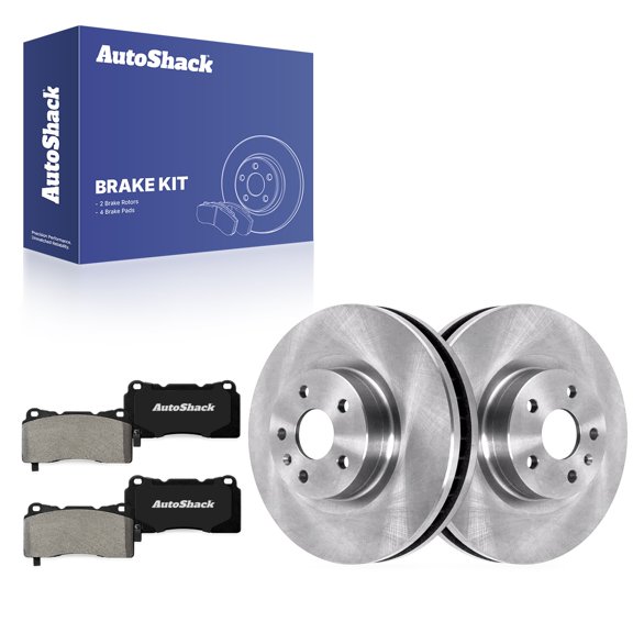 AutoShack Front Brake Rotors & Premium Pads for Cadillac & Buick, XTS 2013-2019 CTS 2014 Regal 2014, AWD FWD RWD L4 2.0L V6 3.6L - 13.57" (344.8 mm), 5-Lug