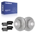 thumbnail image 1 of AutoShack Rear Vented Brake Rotors + Ceramic Pads 6-PC Brake Kit Replacement for 2006-2016 Dodge Charger 2005-2020 Chrysler 300 2009-2018 Dodge Challenger 2023 Chrysler 300 12.6" (320 mm), 1 of 5