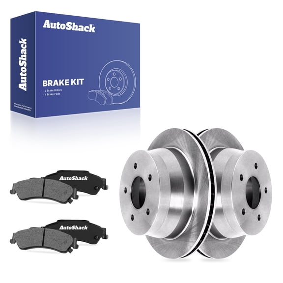 AutoShack Rear Brake Rotors & Ceramic Pads for Chevrolet & GMC, S10 1998-2004 Blazer 1997-2005 Sonoma 1998-2004 Jimmy 1997-2005, 4WD RWD AWD FWD L4 2.2L V6 4.3L - 11.61" (295 mm), 5-Lug