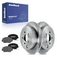 thumbnail image 1 of AutoShack 11.25" (285.8 mm) Rear Solid Brake Rotors + Ceramic Brake Pads | Replacement for 2010-2014 Subaru Outback 2008-2014 Subaru Impreza | 6-PC Brake Kit, 1 of 5