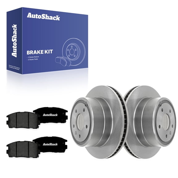 AutoShack Rear Brake Rotors & Premium Pads for Chevrolet & Saturn, Equinox 2007-2009 Captiva Sport 2012-2015 Vue 2008-2010, FWD AWD L4 2.4L V6 3.0L 3.4L 3.5L 3.6L - 11.93" (303 mm), 5-Lug
